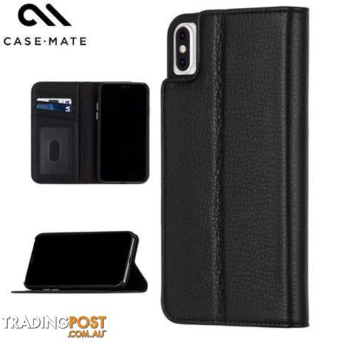 Case-Mate Wallet Folio Minimalist Case For iPhone Xs Max - Case-Mate - Black - 846127180337