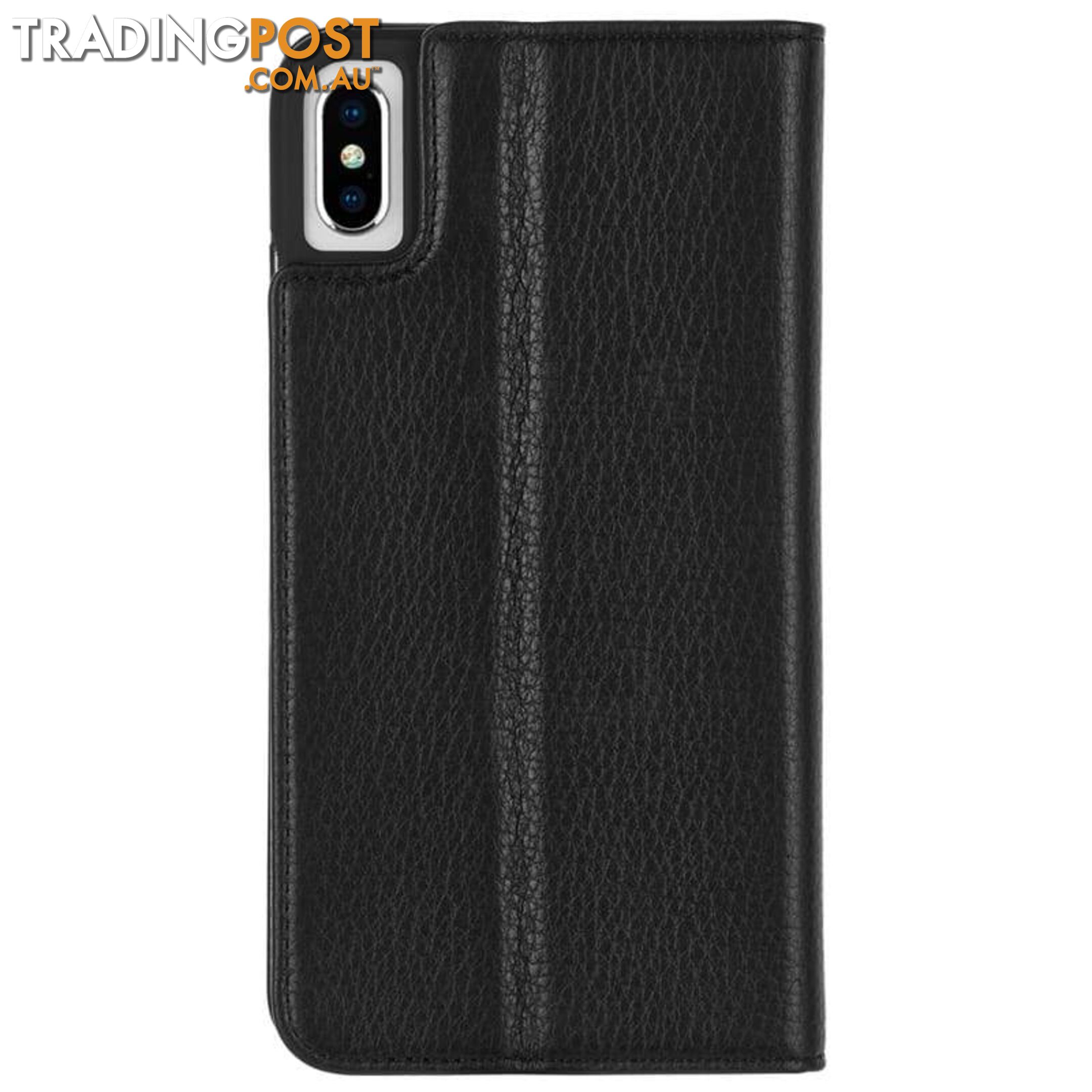 Case-Mate Wallet Folio Minimalist Case For iPhone Xs Max - Case-Mate - Black - 846127180337