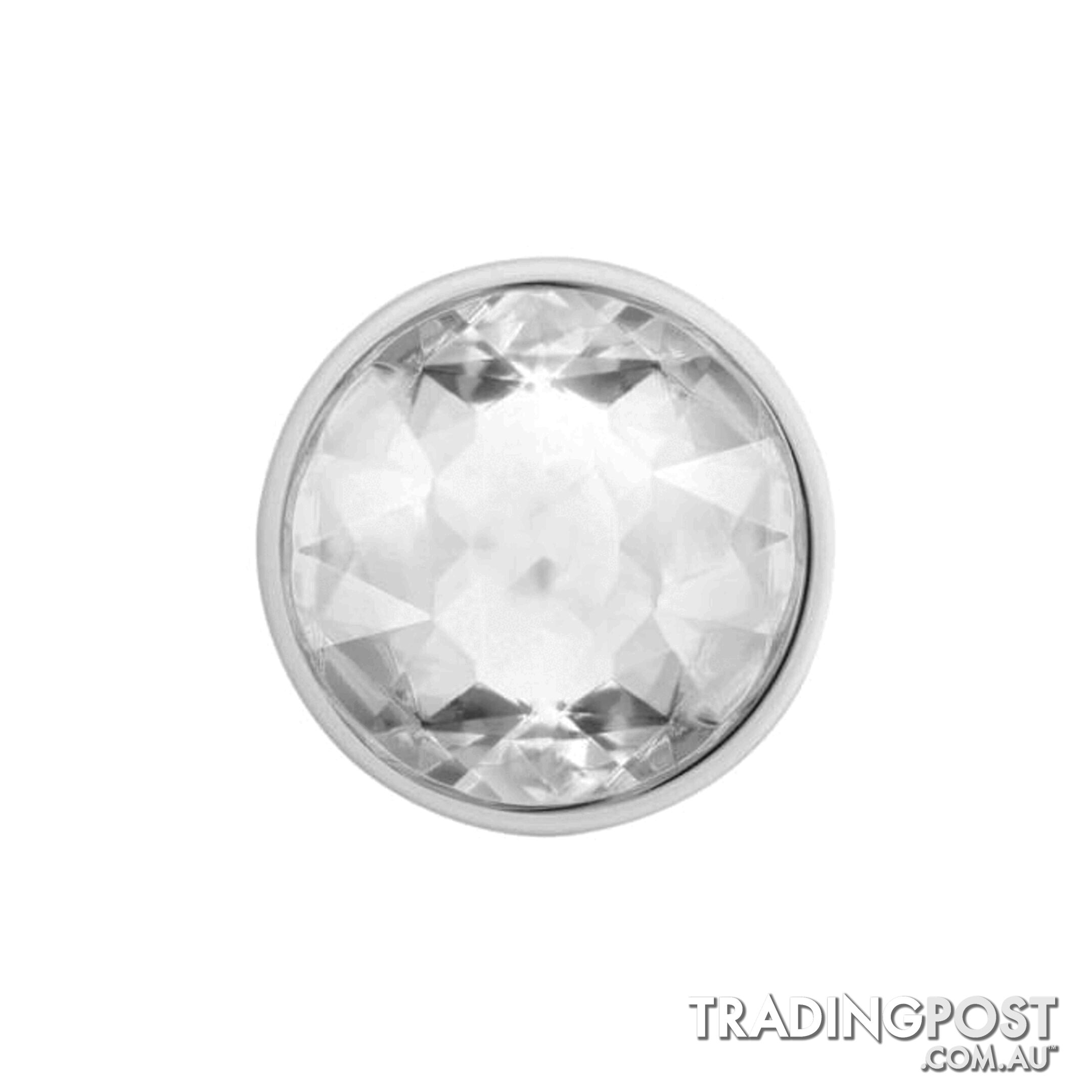 PopTop Premium Swappable Top (Gen 2) Disco Crystal Silver - PopSockets - 842978143774