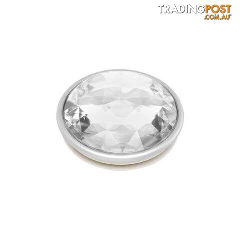 PopTop Premium Swappable Top (Gen 2) Disco Crystal Silver - PopSockets - 842978143774