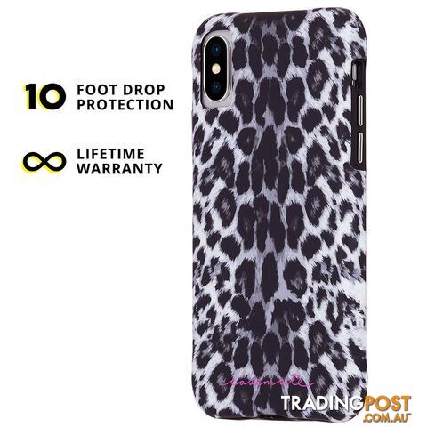 Case-Mate Wallpaper Street Case For iPhone X/XS - Case-Mate - Gray Leopard - 846127181761