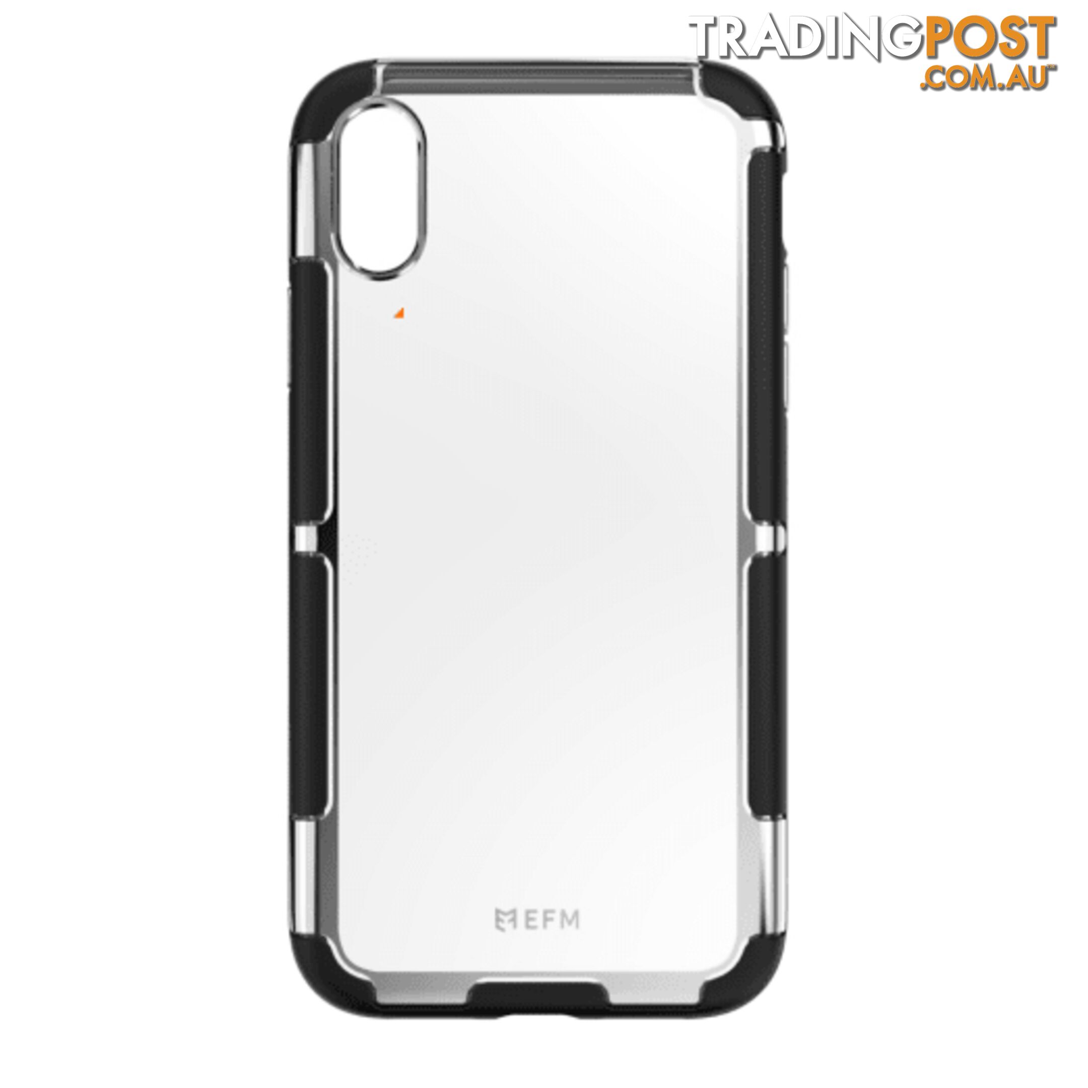 EFM Cayman D3O Case Armour For iPhone Xs Max - Silver Trim - EFM - 9319655065496