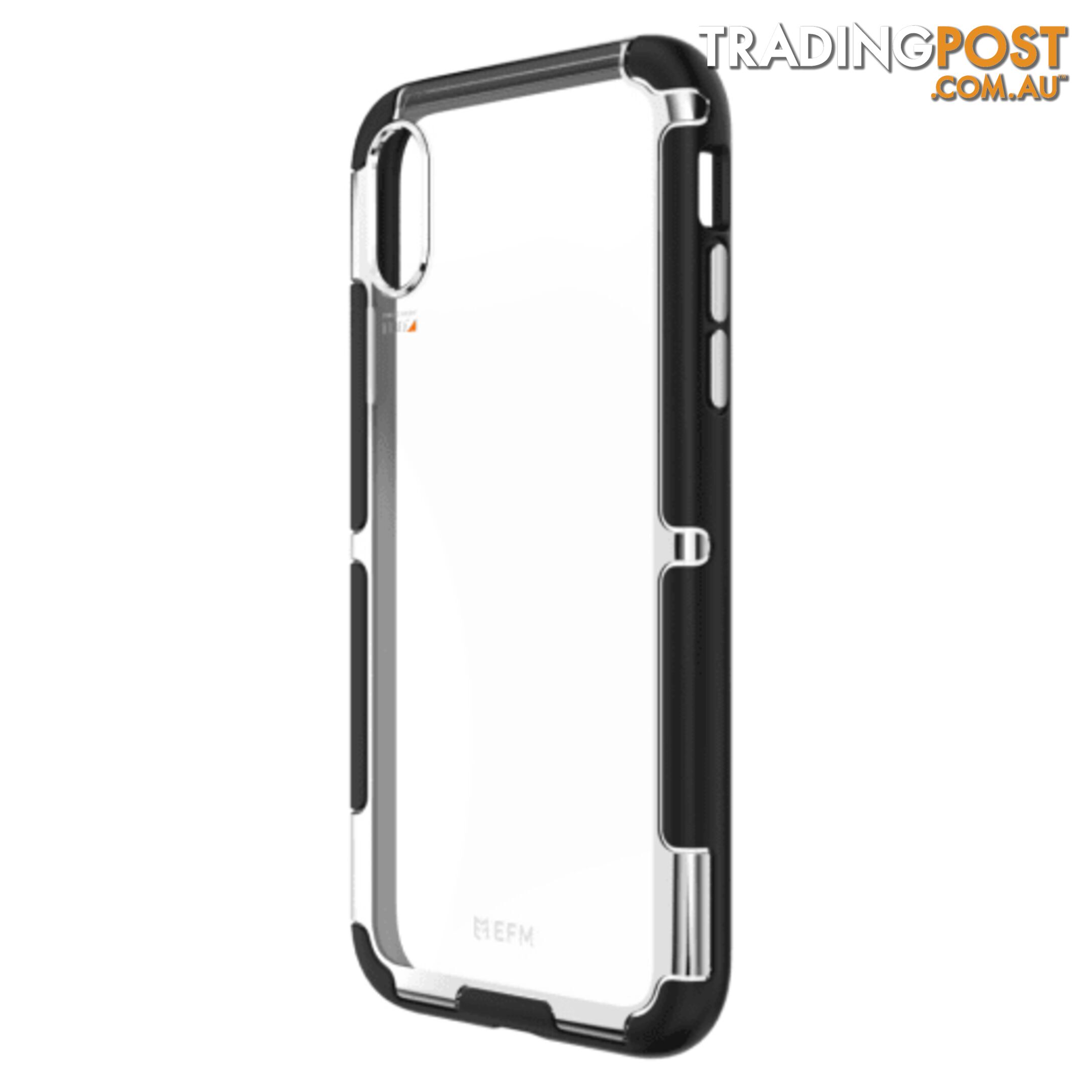 EFM Cayman D3O Case Armour For iPhone Xs Max - Silver Trim - EFM - 9319655065496