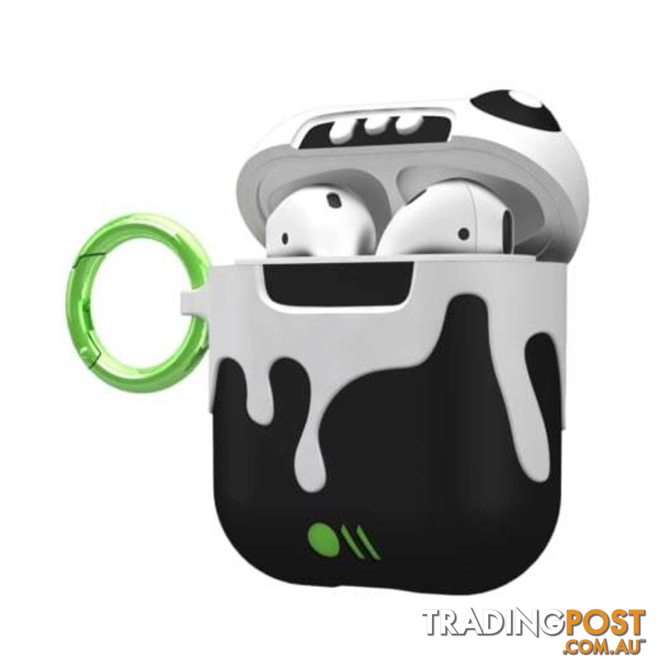 Case-Mate CreaturePod Case for Air Pods with Neck Strap - Ozzy Dramatic Case (White/Black) - Case-Mate - 846127187046