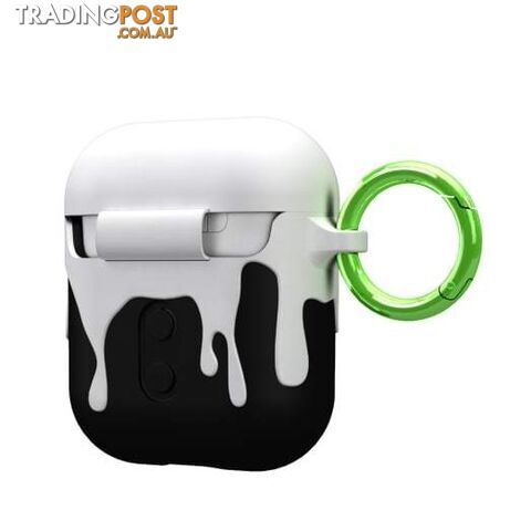 Case-Mate CreaturePod Case for Air Pods with Neck Strap - Ozzy Dramatic Case (White/Black) - Case-Mate - 846127187046