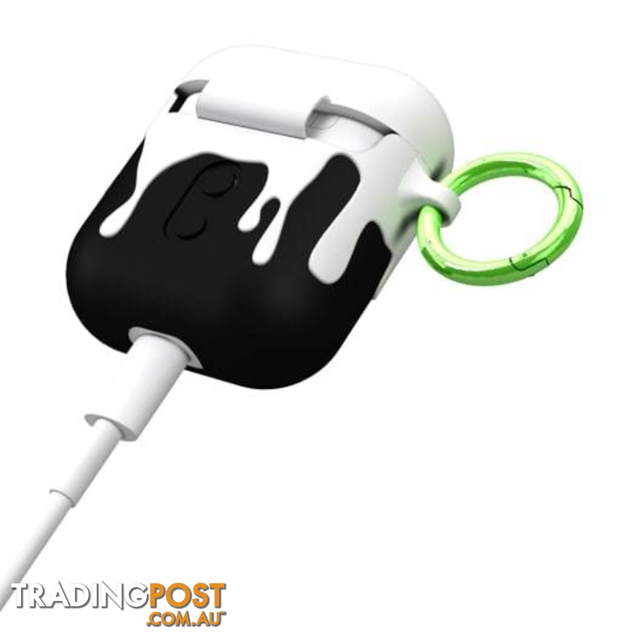 Case-Mate CreaturePod Case for Air Pods with Neck Strap - Ozzy Dramatic Case (White/Black) - Case-Mate - 846127187046