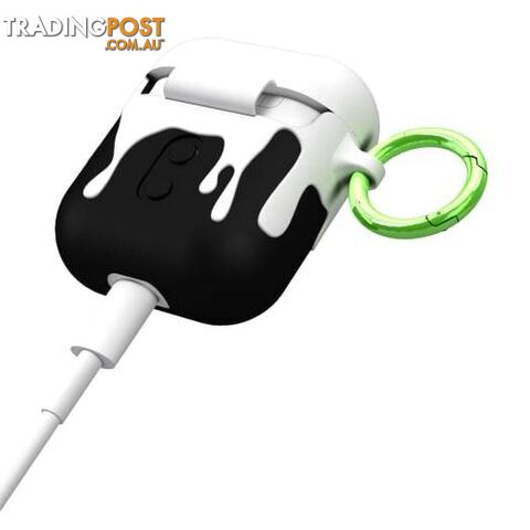 Case-Mate CreaturePod Case for Air Pods with Neck Strap - Ozzy Dramatic Case (White/Black) - Case-Mate - 846127187046