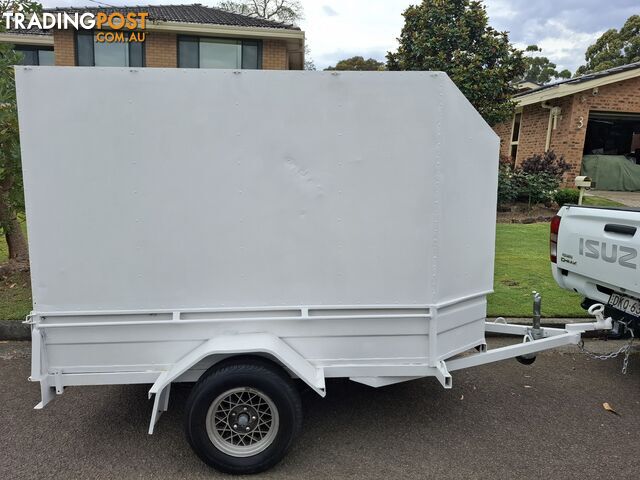 Enclosed trailer.