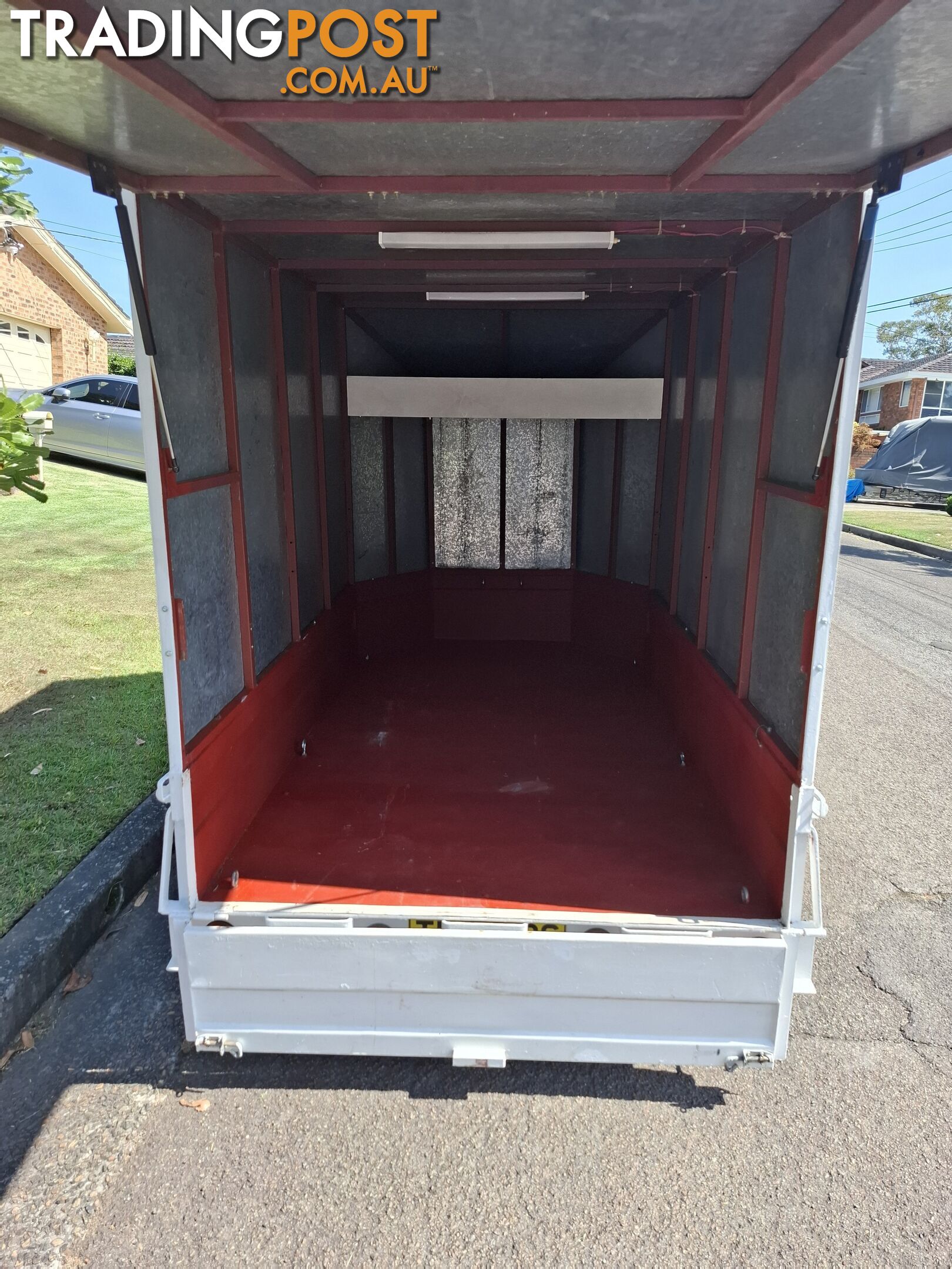 Enclosed trailer.