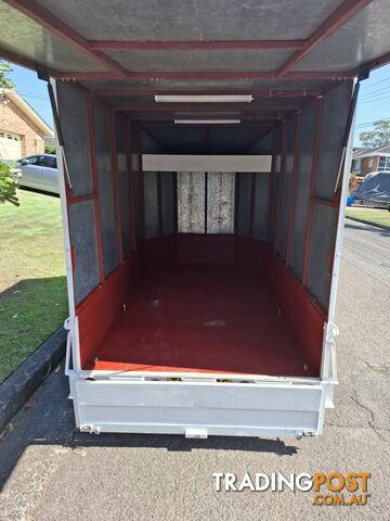 Enclosed trailer.