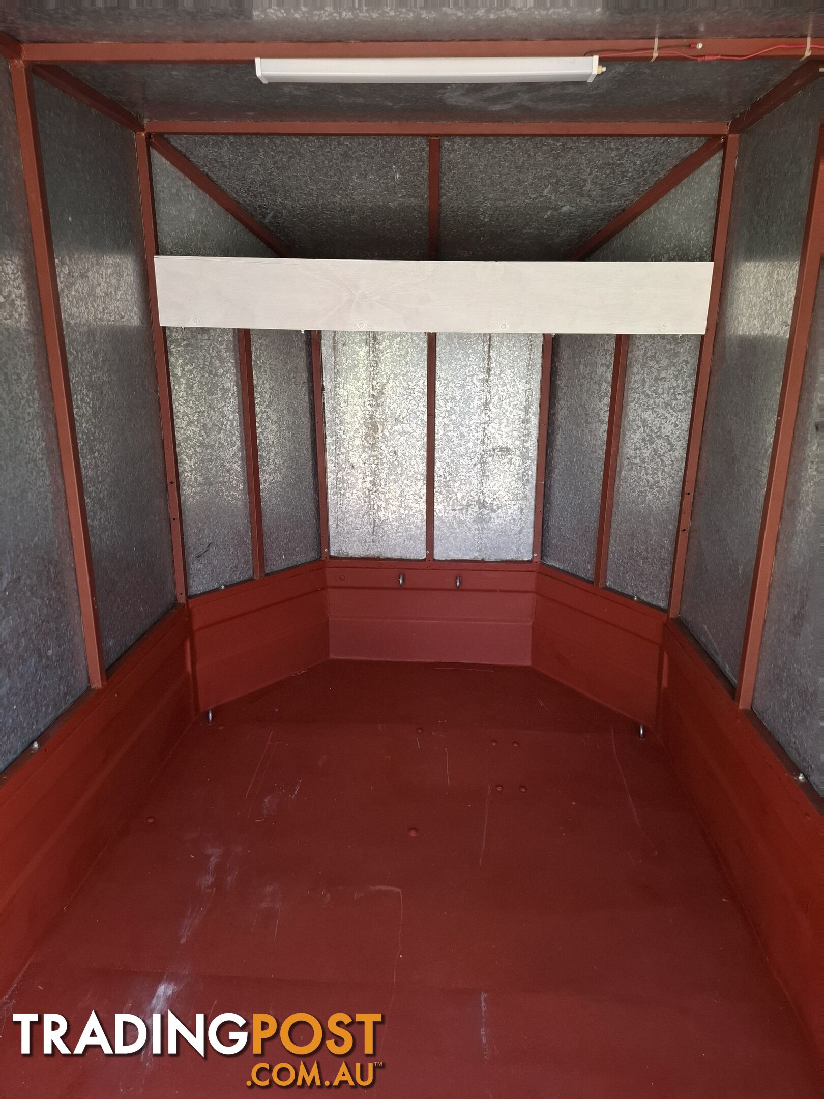 Enclosed trailer.