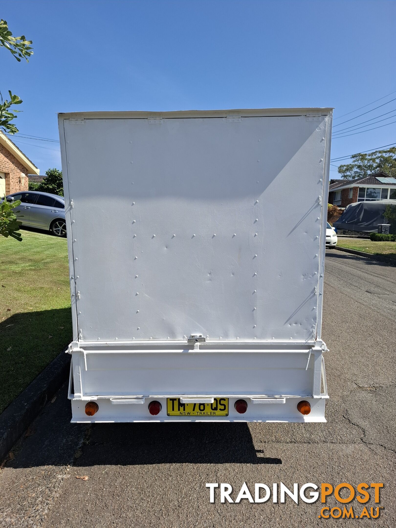 Enclosed trailer.