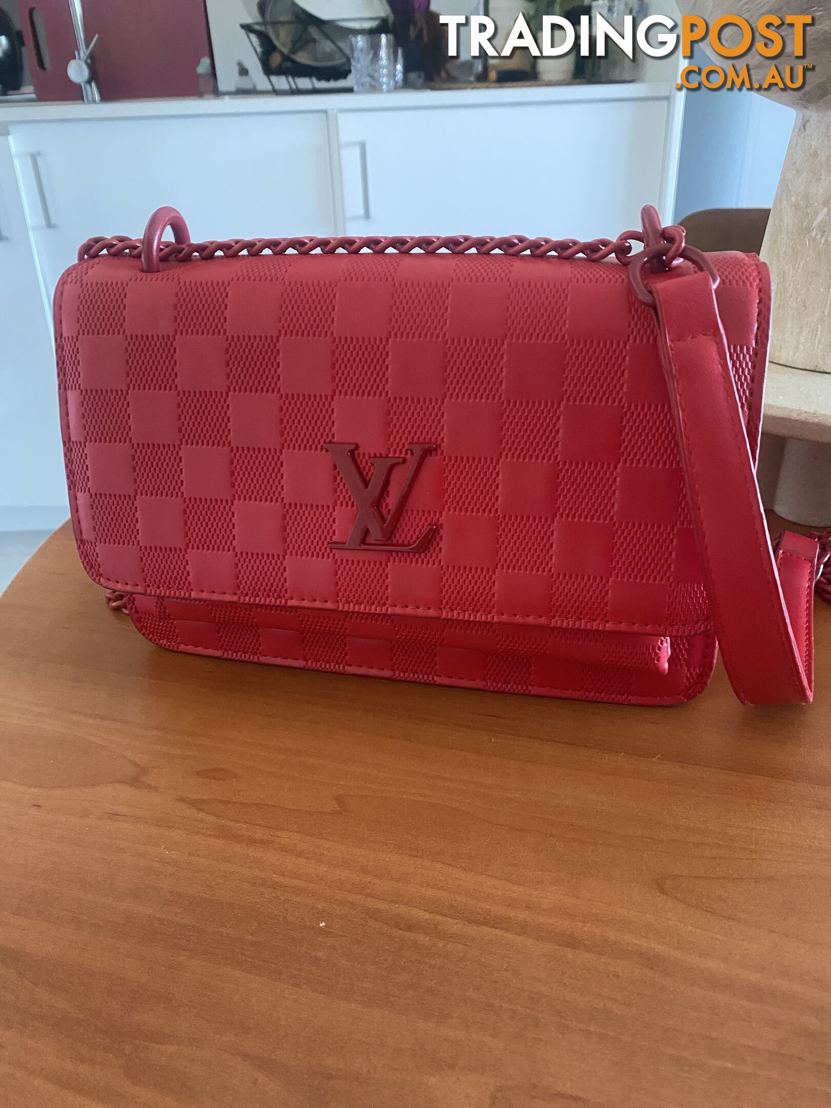 Red LV Bag for Sale