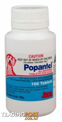 POPANTEL ALLWORMER TABLETS FOR DOGS 10KG