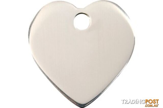 RED DINGO STAINLESS STEEL HEART TAG - LIFETIME GUA