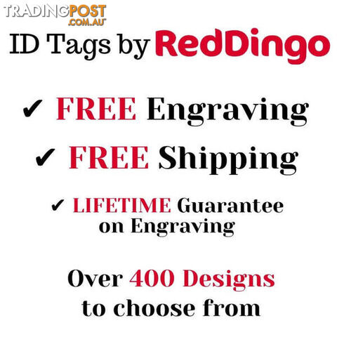 RED DINGO ENAMEL DAISY TAG - LIGHT PINK - LIFETIME - photo 2 of 4