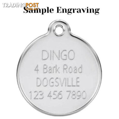 RED DINGO ENAMEL DAISY TAG - LIGHT PINK - LIFETIME - photo 3 of 4