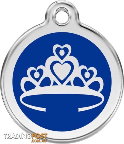 RED DINGO ENAMEL CROWN TAG DARK BLUE - LIFETIME GU - photo 1 of 4
