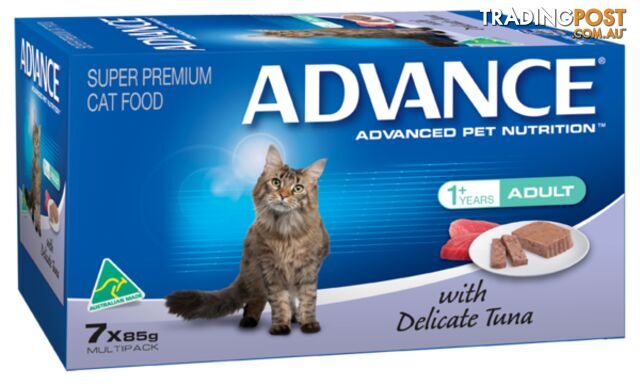ADVANCE ADULT CAT WET FOOD WITH DELICATE TUNA 7 X - photo 2 of 2