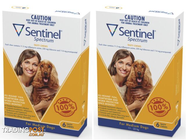 SENTINEL SPECTRUM TASTY CHEWS FOR MEDIUM DOGS 11-2