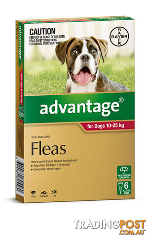 ADVANTAGE FOR DOGS 10-25KG (RED)