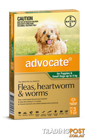 ADVOCATE FOR PUPPIES AND SMALL DOGS UP TO 4KG (GRE