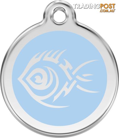 RED DINGO TRIBAL FISH LIGHT BLUE TAG - LIFETIME GU