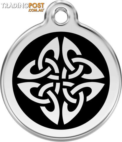 RED DINGO ENAMEL TRIBAL ARROWS TAG - BLACK - LIFET