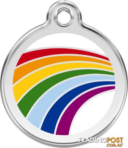RED DINGO RAINBOW TAG- LIFETIME GUARANTEE - CAT, D