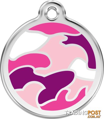 RED DINGO ENAMEL CAMOUFLAGE PINK - LIFETIME GUARAN