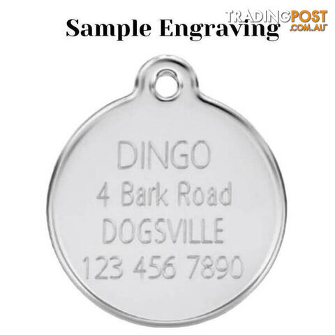 RED DINGO ENAMEL KITTEN TAG - YELLOW - LIFETIME GU - photo 3 of 4