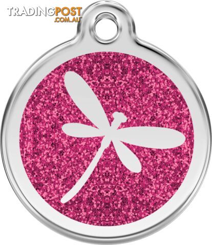 RED DINGO FIRE FLY GLITTER TAG - HOT PINK - LIFETI