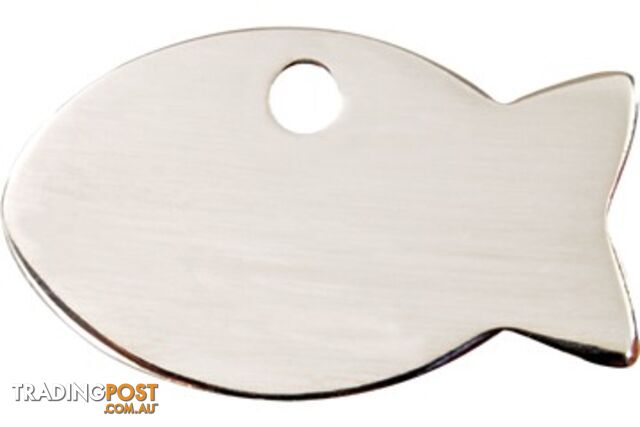 RED DINGO STAINLESS STEEL FISH TAG - LIFETIME GUAR