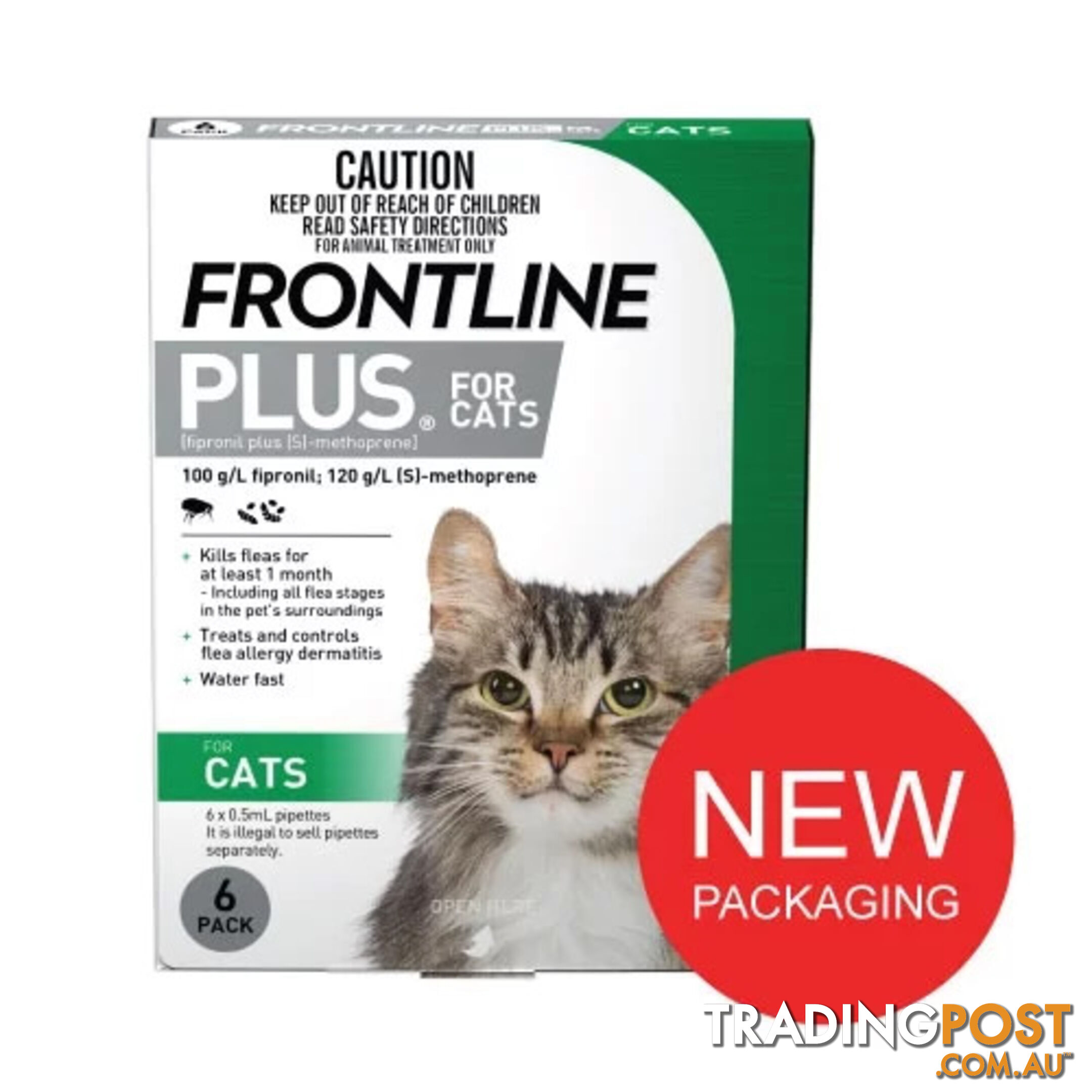 FRONTLINE PLUS FOR CATS (GREEN)