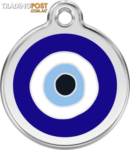 RED DINGO EVIL EYE DARK BLUE TAG - LIFETIME GUARAN