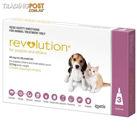 REVOLUTION FOR PUPPIES AND KITTENS UP TO 2.5 KG -