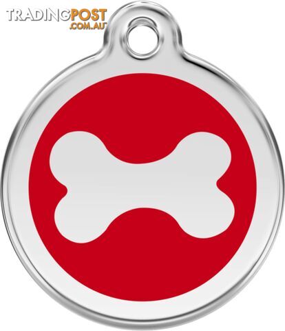 RED DINGO BONE TAG RED - LIFETIME GUARANTEE - CAT,