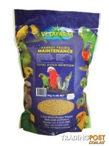 VETAFARM PARROT MAINTENANCE DIET PELLETS