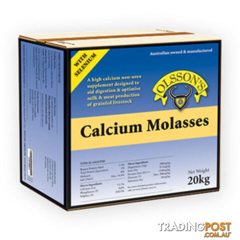 OLSSON CALCIUM MOLASSES SELENIUM BLOCK 20KG