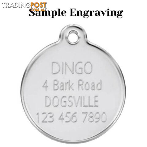 RED DINGO 2D BONE TAG DARK BLUE - LIFETIME GUARANT - photo 3 of 4
