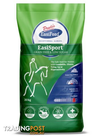 PRYDES EASISPORT GRAIN FREE + LOW SUGAR 20KGS