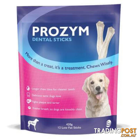 PROZYM RF2 LARGE DENTAL STICKS 12 PACK 420GM - LAR