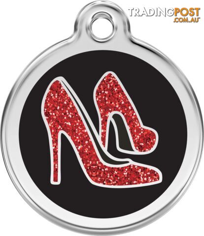 RED DINGO GLITTER RED SHOE TAG - LIFETIME GUARANTE