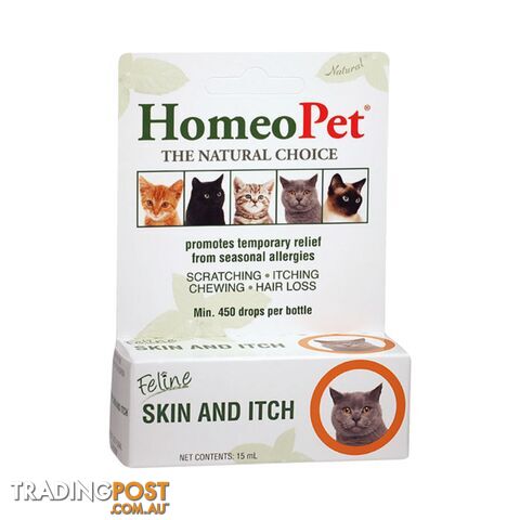 HOMEOPET FELINE SKIN & ITCH 15ML