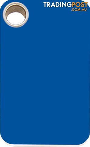 RED DINGO - PLASTIC RECTANGULAR TAG - DARK BLUE E