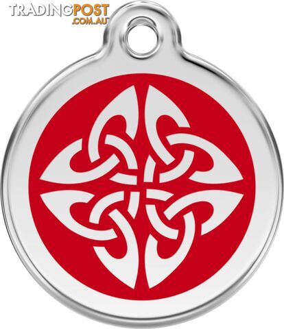 RED DINGO ENAMEL TRIBAL ARROWS TAG - RED - LIFETIM