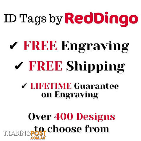 RED DINGO ENAMEL YELLOW HEART TAG - LIFETIME GUARA - photo 2 of 4
