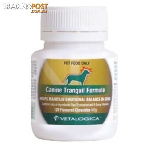 VETALOGICA CANINE TRANQUIL FORMULA - 120 TABLETS