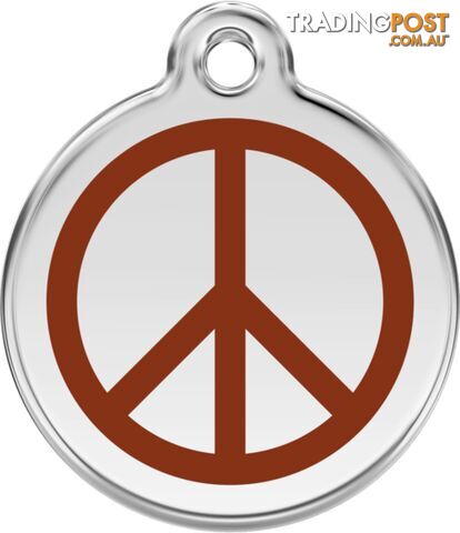 RED DINGO PEACE BROWN TAG - LIFETIME GUARANTEE - C