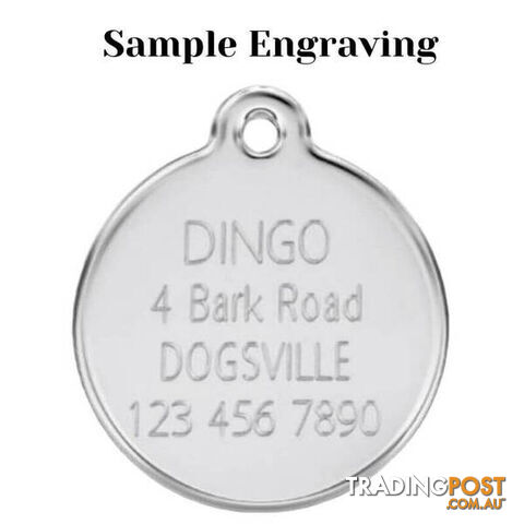 RED DINGO ENAMEL BLACK/RED HEART TAG - LIFETIME GU - photo 3 of 4